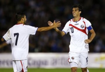 Uruguay y Costa Rica se enfrentaron esta noche en Montevideo, en un duelo que terminó igualado 3-3.