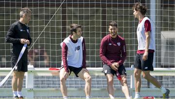 Susaeta, Aduriz e Iturraspe en Lezama.