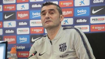 Valverde: "Los descansos de Messi son a criterio del entrenador"