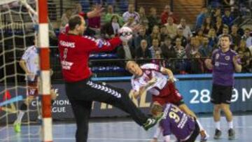 Malmagro, en uno de sus goles.