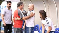 Charla entre Sampaoli y Holan