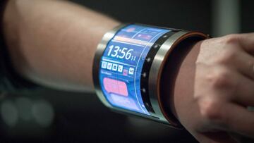 Samsung inventa un reloj inteligente de pantalla enrollable
