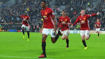 Un gol de Rashford en el 92' salva al United frente al Hull