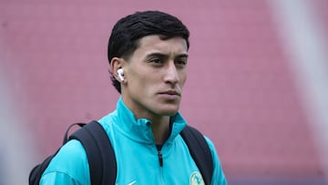Alejandro Zendejas of America during the 1st round match between America and Queretaro as part of the Liga BBVA MX, Torneo Apertura 2024, at Ciudad de los Deportes Stadium on July 12, 2024 in Mexico City, Mexico.
