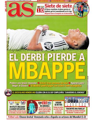 Las portadas de AS de septiembre