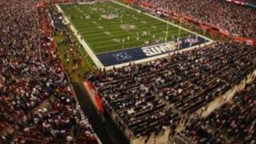 <b>ESPECTACULAR. </b>El estadio de la Universidad de Phoenix vivió la mayor sorpresa de la historia de la NFL con la victoria de los Giants sobre los favoritos Patriots.