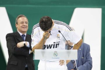 Cristiano Ronaldo en el estadio Santiago Bernabéu.