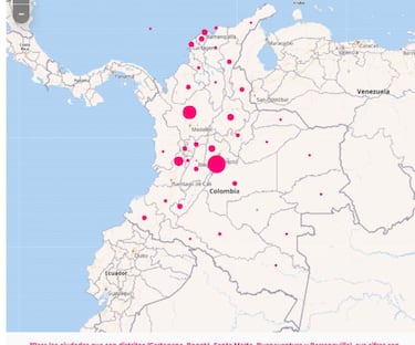 Mapa de casos y muertes por coronavirus por departamentos en Colombia: hoy, 2 de diciembre