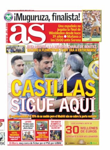 Las portadas de AS de julio
