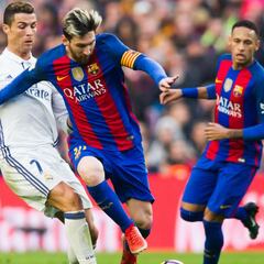 How many times has Barcelona won against Real Madrid without Messi?