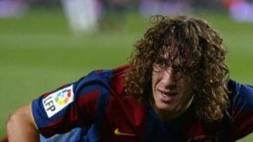 <strong>DESCANSO.</strong> Puyol estará una semana de reposo por una contusión en la rodilla derecha.