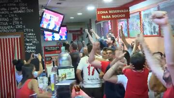 Así vivieron los aficionados del Sevilla el regreso de LaLiga