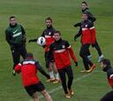 El Atleti prepara el partido del Málaga sin Tiago, ya en su casa