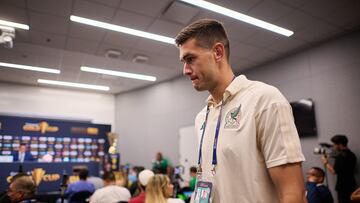 Jaime Lozano Head Coach during the Mexico (Mexican National team) Press Conference, prior to the game Final against Panama of the CONCACAF Gold Cup 2023, at SoFi Stadium, on July 15, 2023.
<br><br>
Jaime Lozano Director Tecnico durante la conferencia de Prensa de Mexico (Seleccion Nacional Mexicana) previo al partido contra Panama de la Gran Final de la Copa Oro de la CONCACAF 2023, en el SoFi Stadium, el 15 de Julio de 2023.