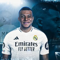 When will Kylian Mbappé play his first game with Real Madrid and when will he start training?