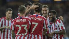 Felicitaciones a Joao F&eacute;lix (de SAvic, Sa&uacute;l, Lemar y Trippier) tras su gol a la Juventus, que fue el 1-0 en una pretemporada sobresaliente para el Atl&eacute;tico. 