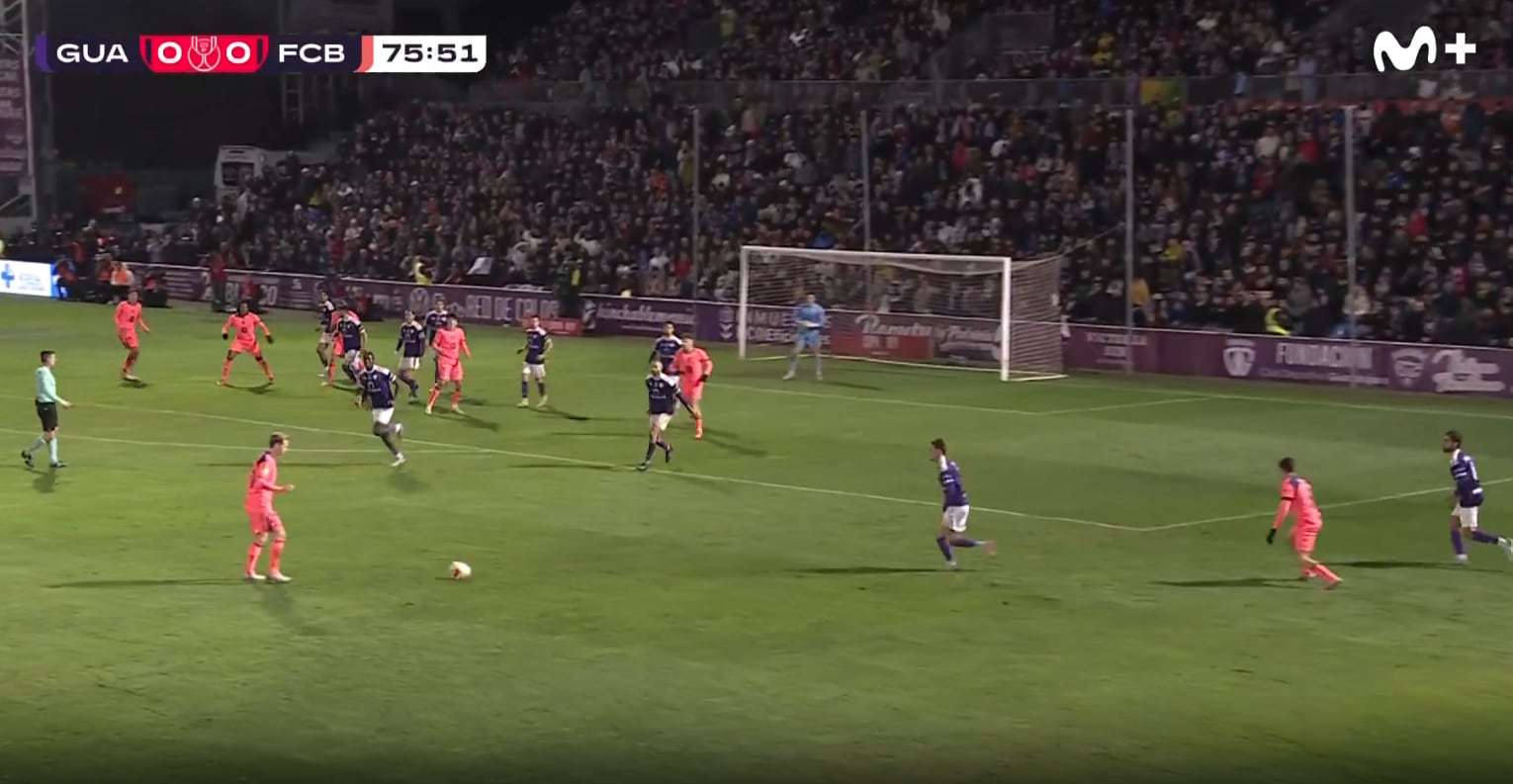 Cuando el pánico ya se respiraba apareció el 0-1 de la nada: vean la suerte que tuvo el Barça... 