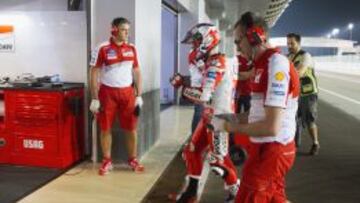 Dovizioso, en Qatar.