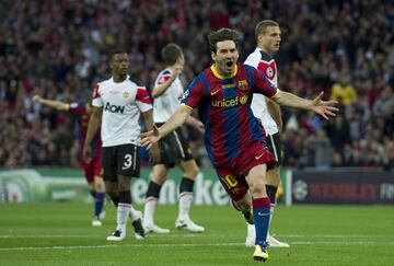 12 goles con el Barcelona