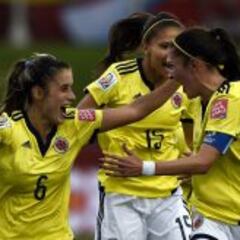 Daniela Montoya marca el primer gol de Colombia en un Mundial