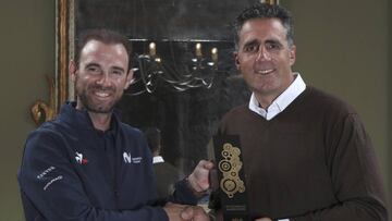 Valverde recibió el Vélo d'Or de manos de Indurain