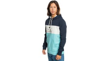 Sudadera con capucha Quiksilver Emboss Block con bolsillo de canguro para hombre