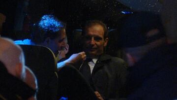 El mosqueo de Allegri en el bus de la Juve acabó en charla tensa