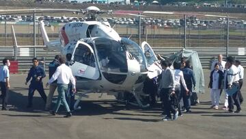 Lorenzo ha sido evacuado en helicóptero