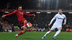 Liverpool 3 - 2 West Ham: Resultado, resumen y goles