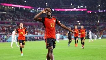 Michy Batshuayi hizo el único gol del partido entre Bélgica y Canadá en el Ahmad Bin Ali Stadium, en Qatar 2022.