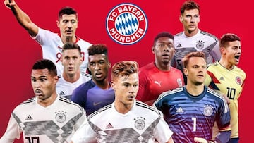 Jugadores del Bayern M&uacute;nich