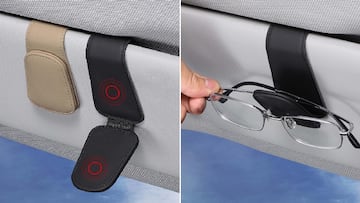 Un soporte para gafas de sol práctico, cómodo y muy sencillo de instalar que puedes encontrar en Amazon.