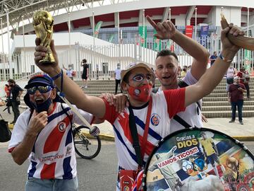 Las postales del Costa Rica vs México