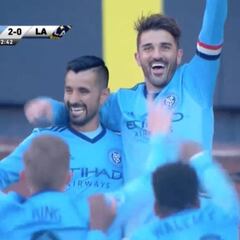 Este fue el primer gol de Villa en la temporada del NY City