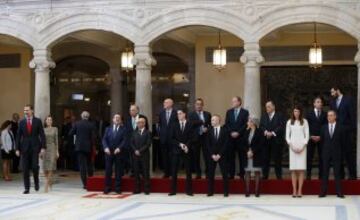 Entrada del Rey Felipe VI y Doña Letizia. 