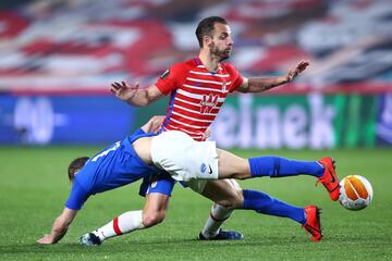 Roberto Soldado y Martin Ellingsen.