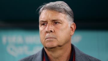 Soccer Football - FIFA World Cup Qatar 2022 - Group C - Mexico v Poland - Stadium 974, Doha, Qatar - November 22, 2022 Mexico coach Gerardo Martino before the match REUTERS/Carl Recine