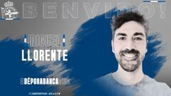 Miguel Llorente dirigir&aacute; el Depor Abanca