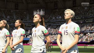 Fútbol femenino en FIFA 19.