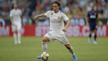 El centrocampista croata del Real Madrid, Luka Modric, durante un partido.