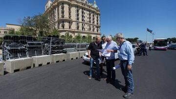 Charlie Whiting visitó Bakú, sede del GP de Europa.