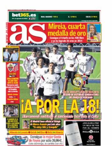 Las portadas de AS de diciembre