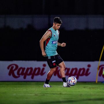 Este martes inició el microciclo de la Tricolor con jugadores del FPC. Los 24 convocados entrenaron bajo la dirección de Néstor Lorenzo en Barranquilla.