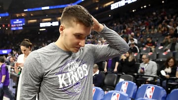 Bogdan Bogdanovic, durante un partido de la NBA con Sacramento Kings