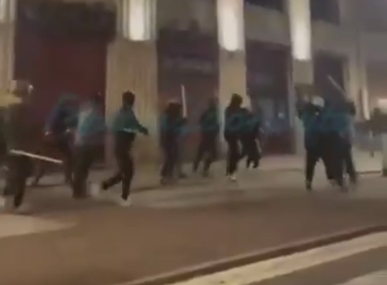 Batalla campal entre ultras del Celta y del Lyon