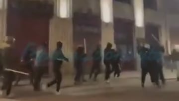 Batalla campal entre ultras del Celta y del Lyon