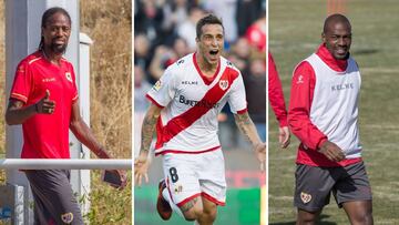 Abdoulaye, Trejo y Kakuta, con el Rayo.