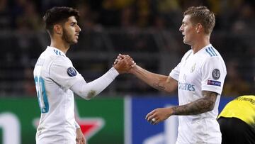 Kroos con Asensio.