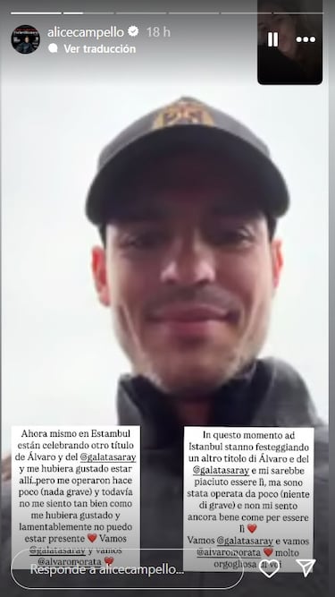 Alice Campello, mujer de Álvaro Morata, operada en Nueva York: “Me sacaron en silla de ruedas”