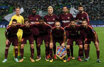 Equipo del Barcelona.